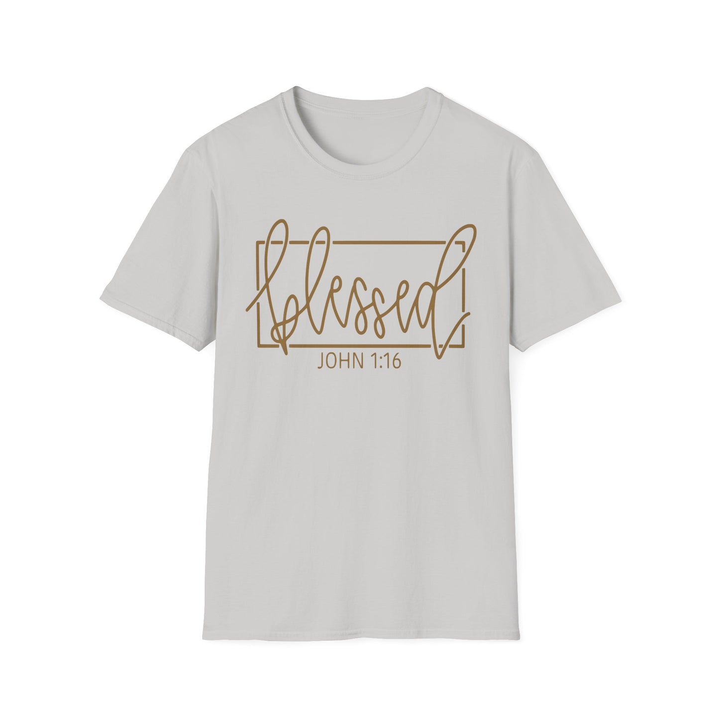 Christian Unisex Softstyle T-Shirt - Blessed John 1:16