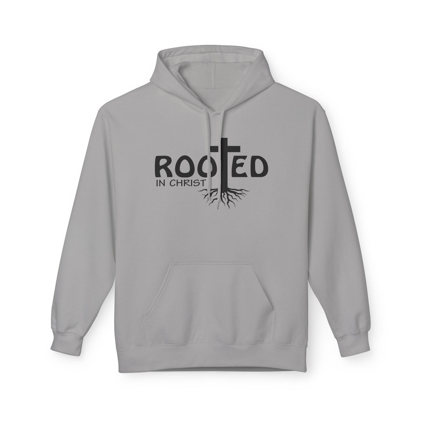Hoodie - Rooted in Christ Religious Softstyle Fleece