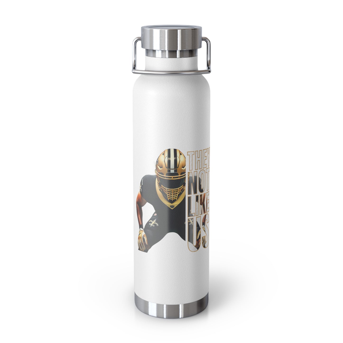 Copper Vacuum Insulated Bottle, 22oz They Not Like Us Saints