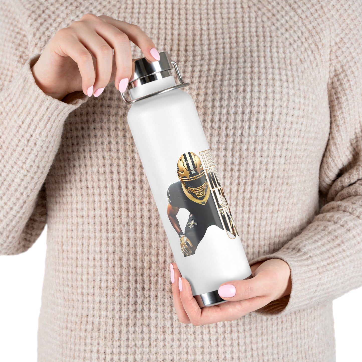 Copper Vacuum Insulated Bottle, 22oz They Not Like Us Saints