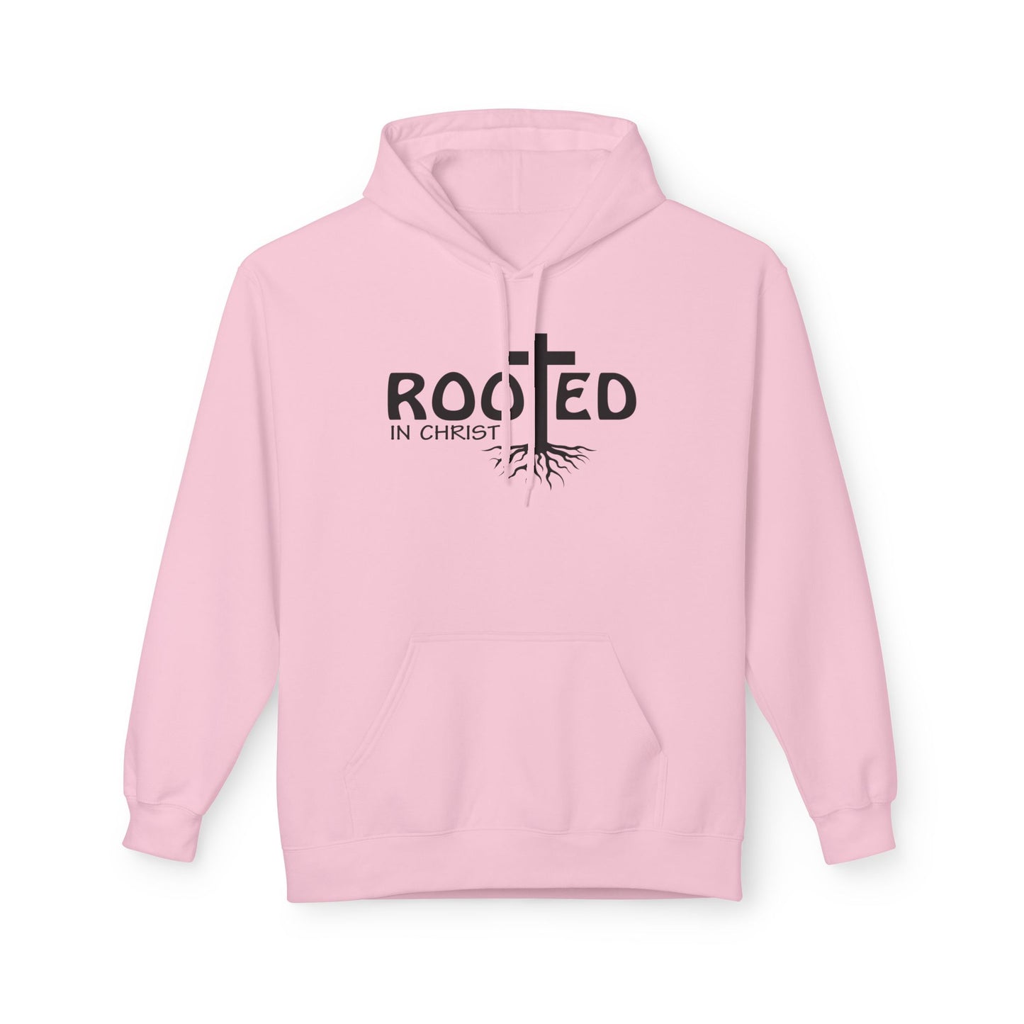 Hoodie - Rooted in Christ Religious Softstyle Fleece
