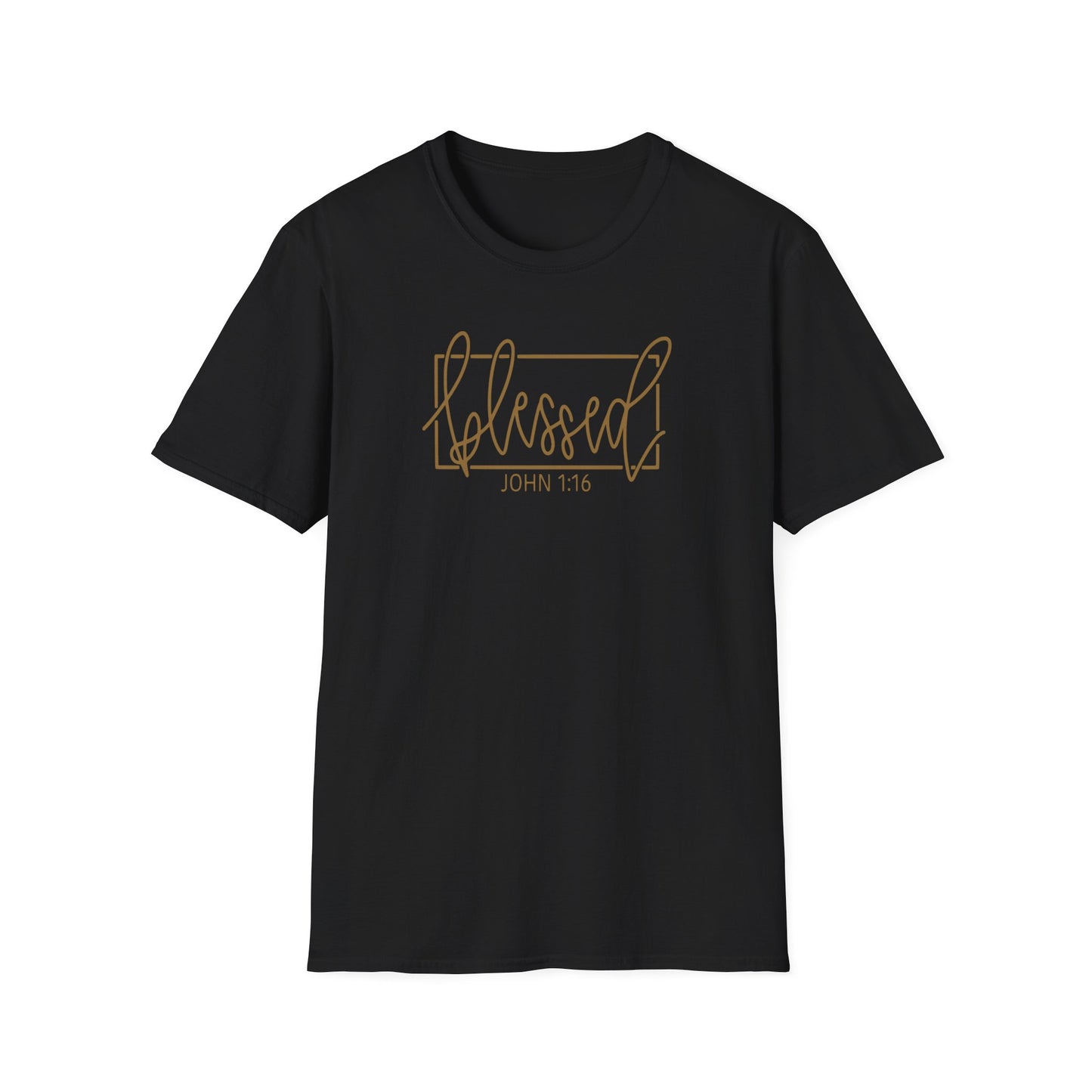 Christian Unisex Softstyle T-Shirt - Blessed John 1:16