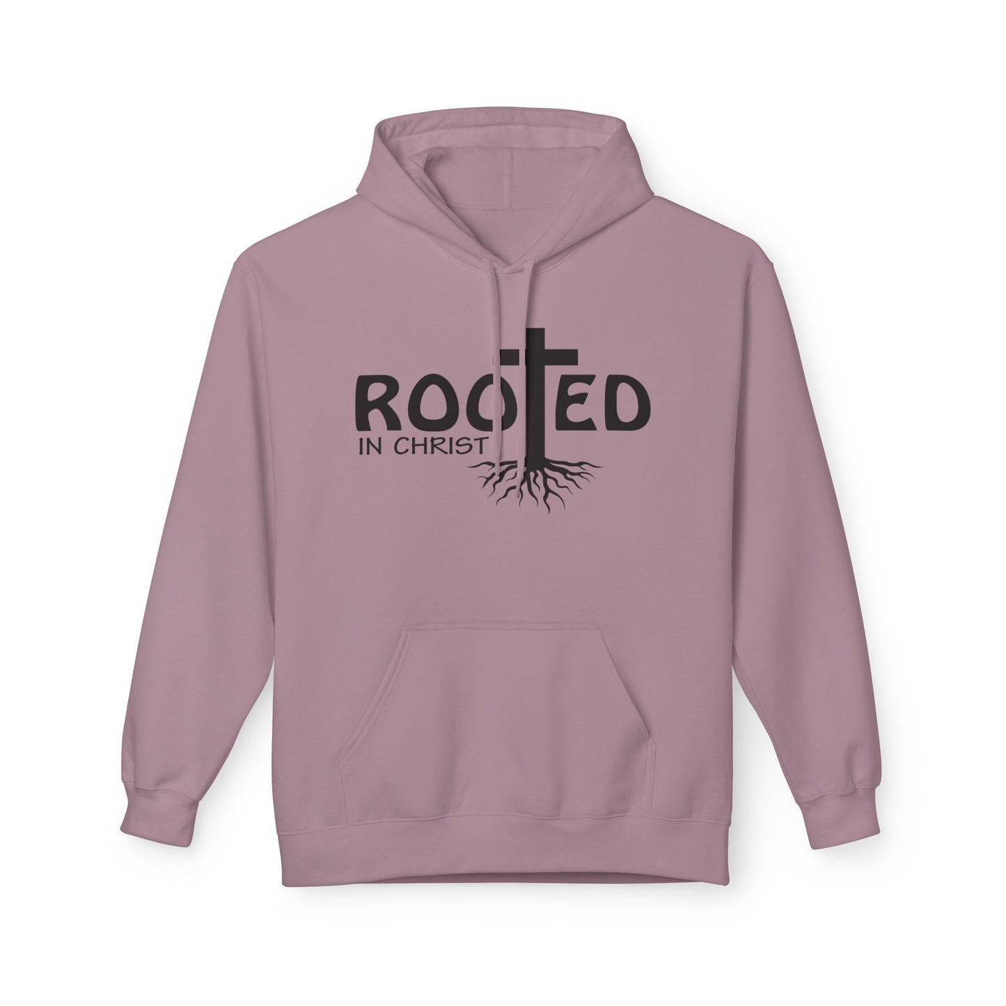 Hoodie - Rooted in Christ Religious Softstyle Fleece