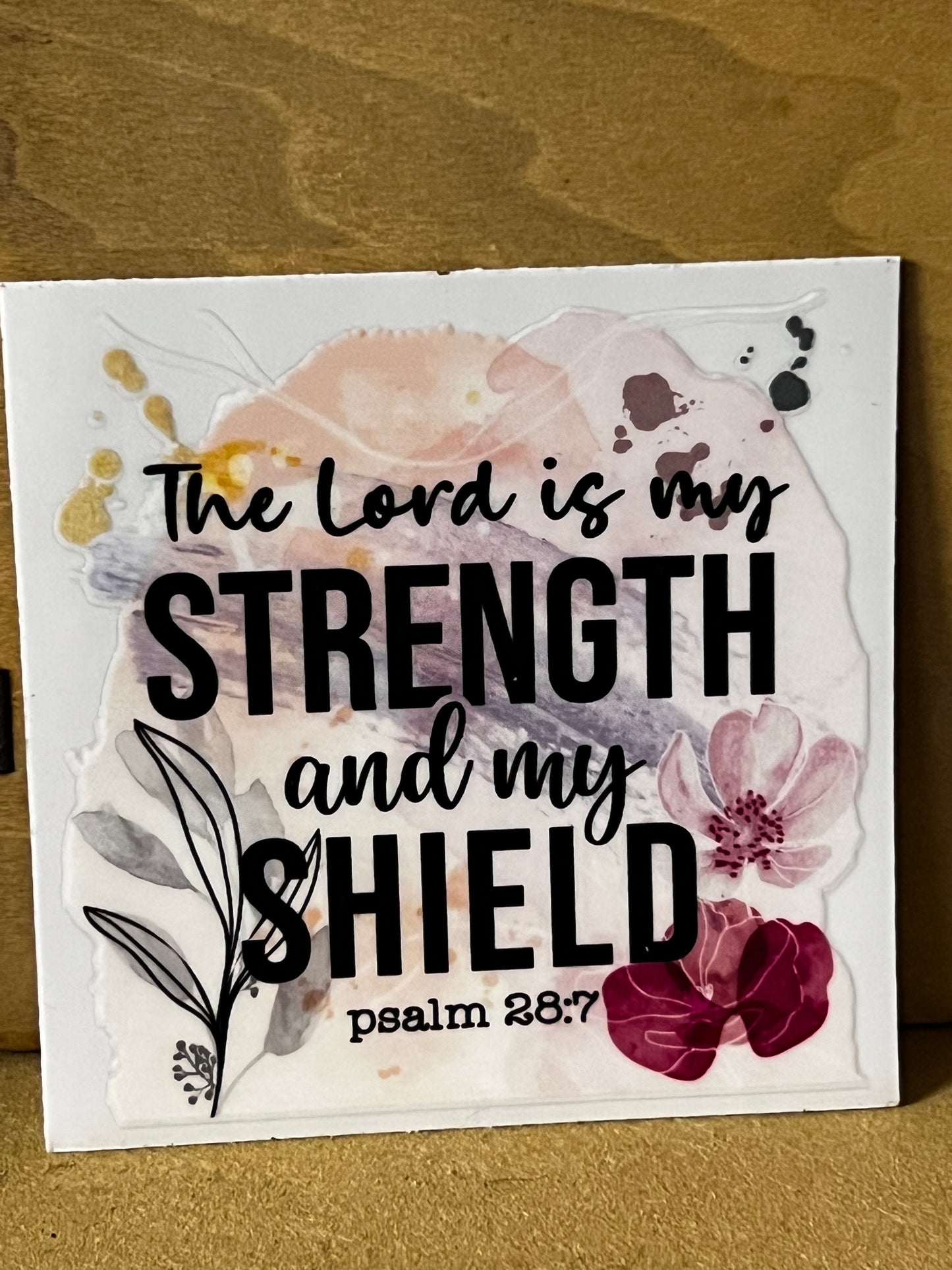 Christian Quote Glass tumbler