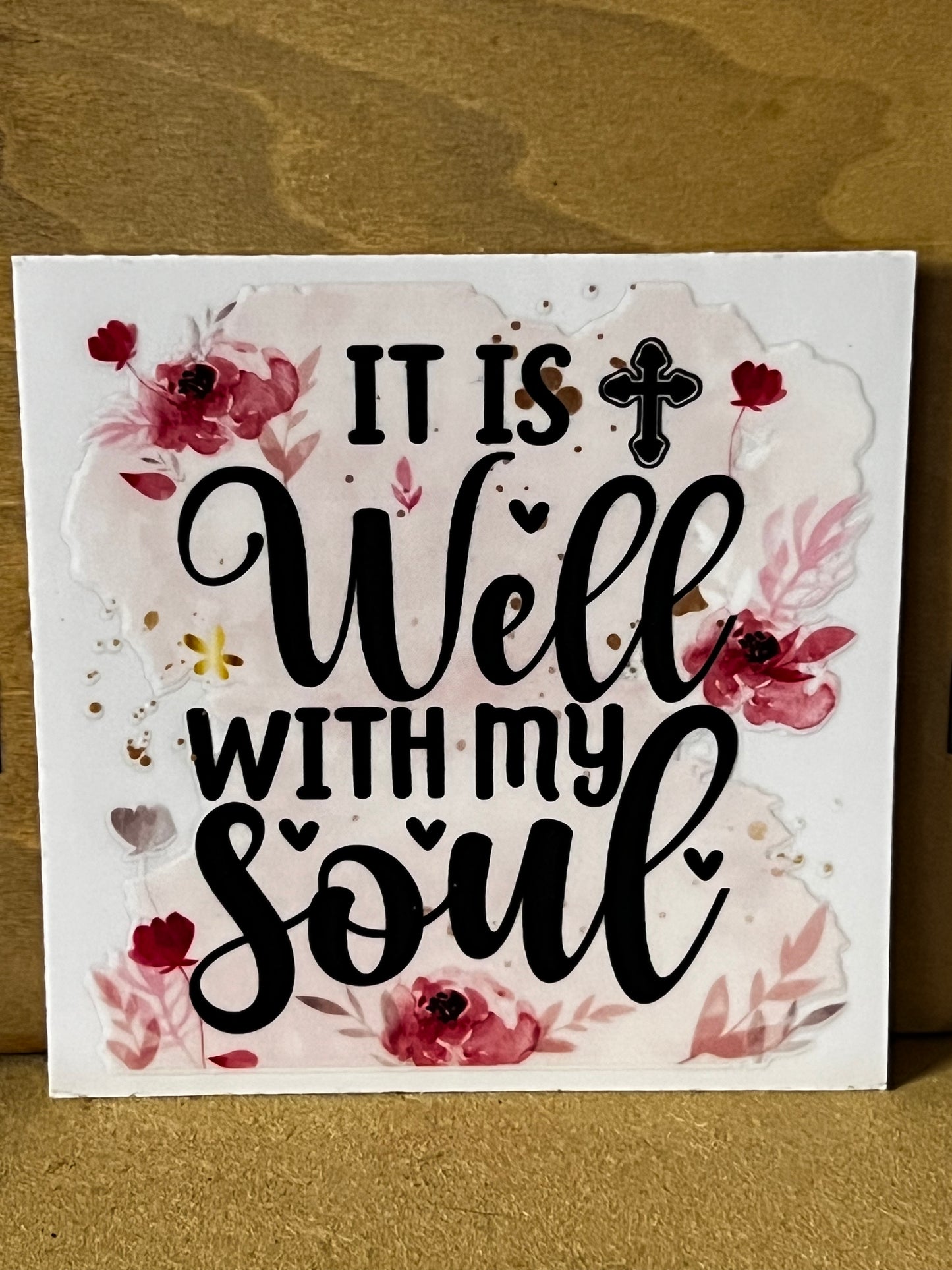 Christian Quote Glass tumbler