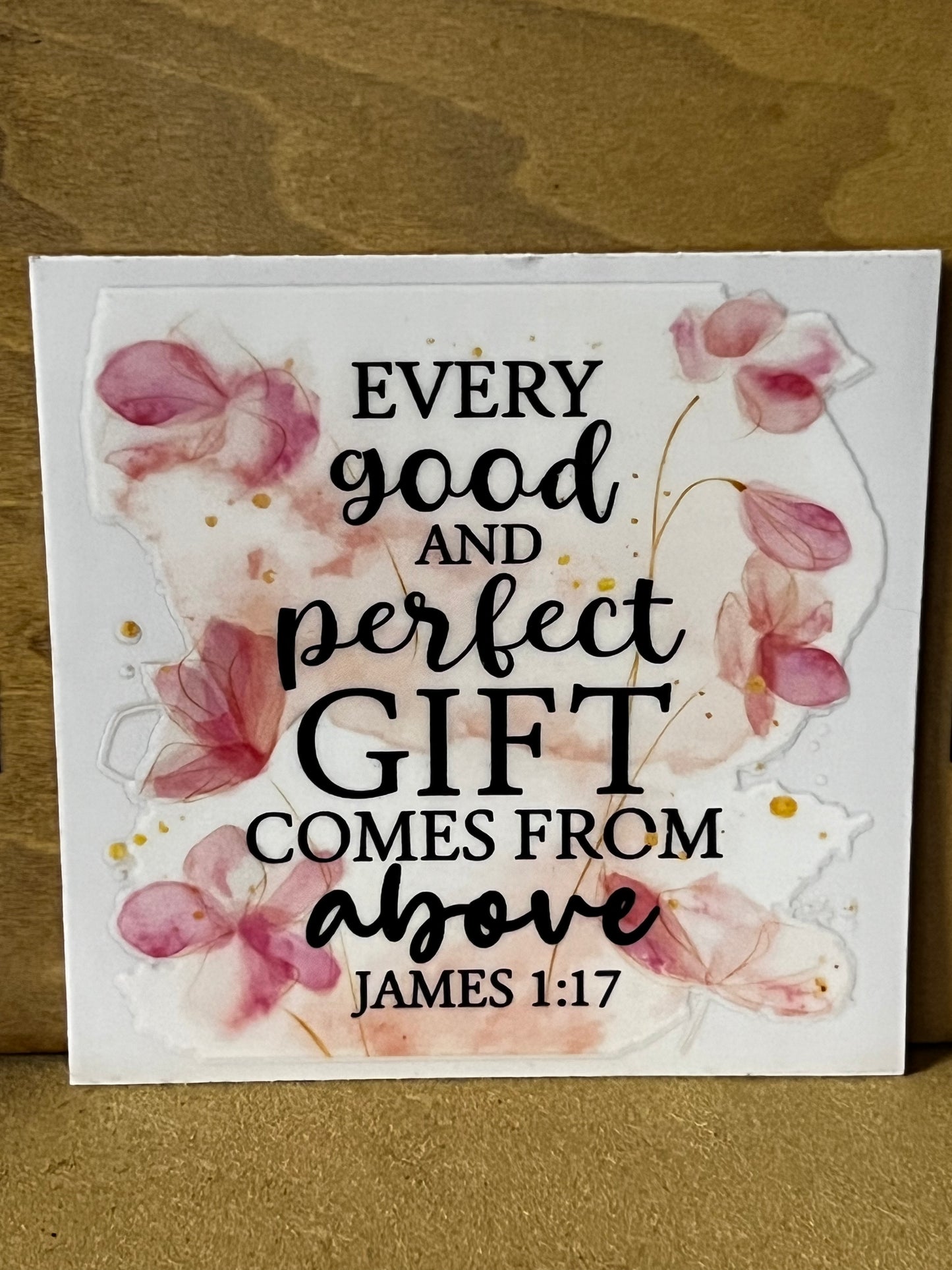 Christian Quote Glass tumbler