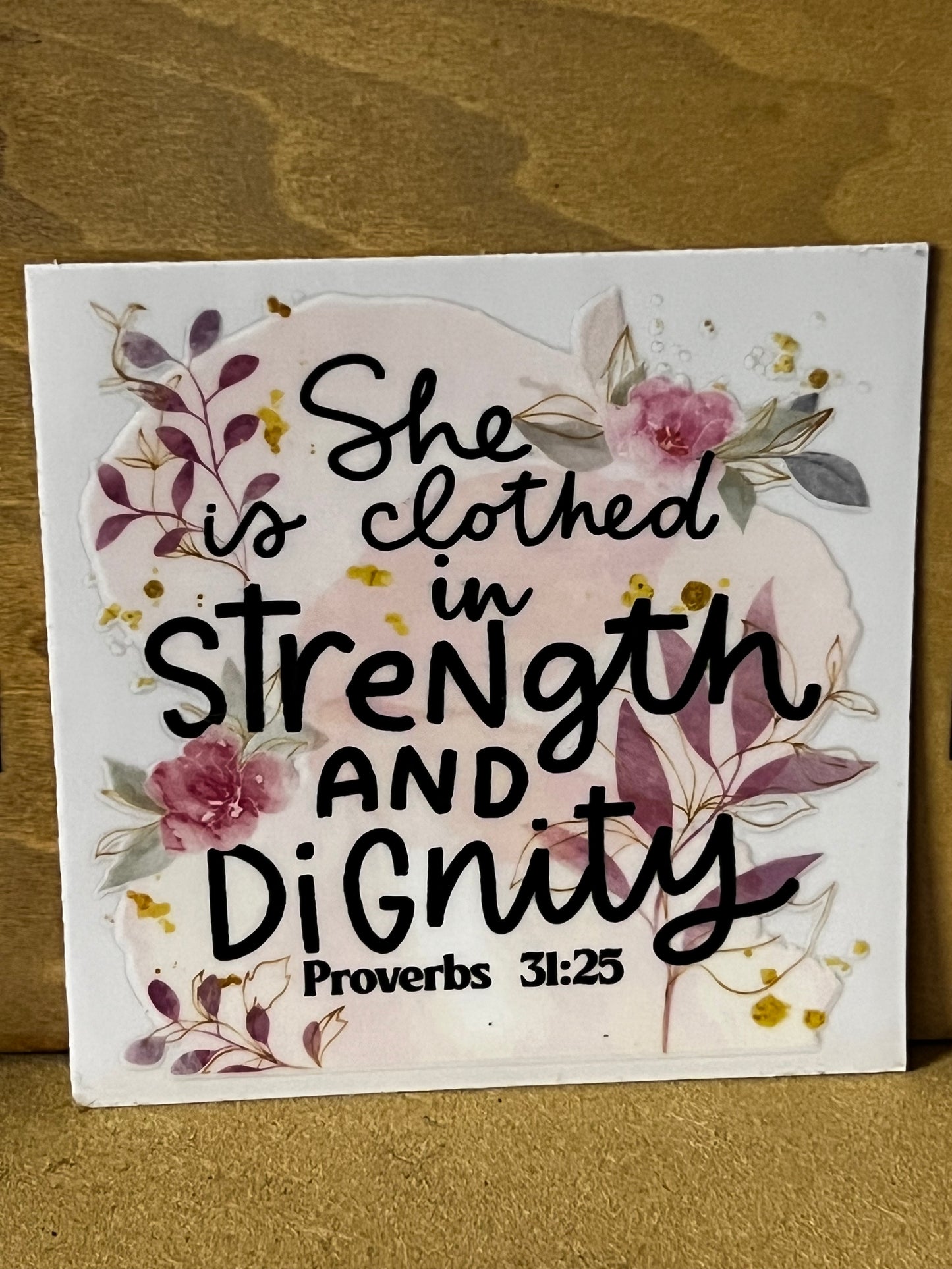 Christian Quote Glass tumbler