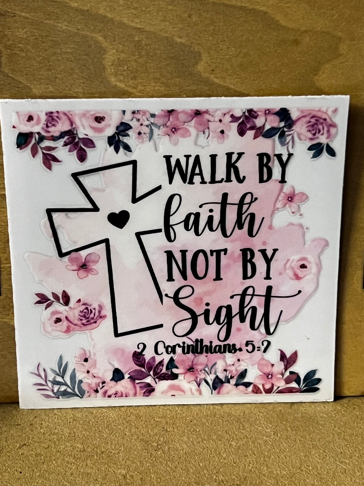 Christian Quote Glass tumbler