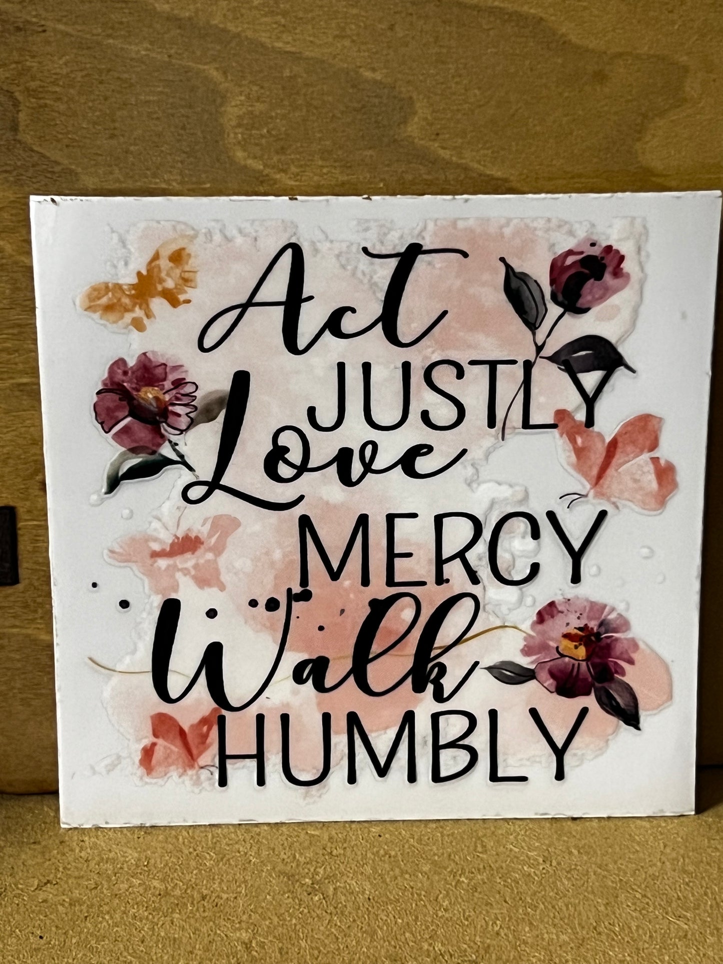Christian Quote Glass tumbler