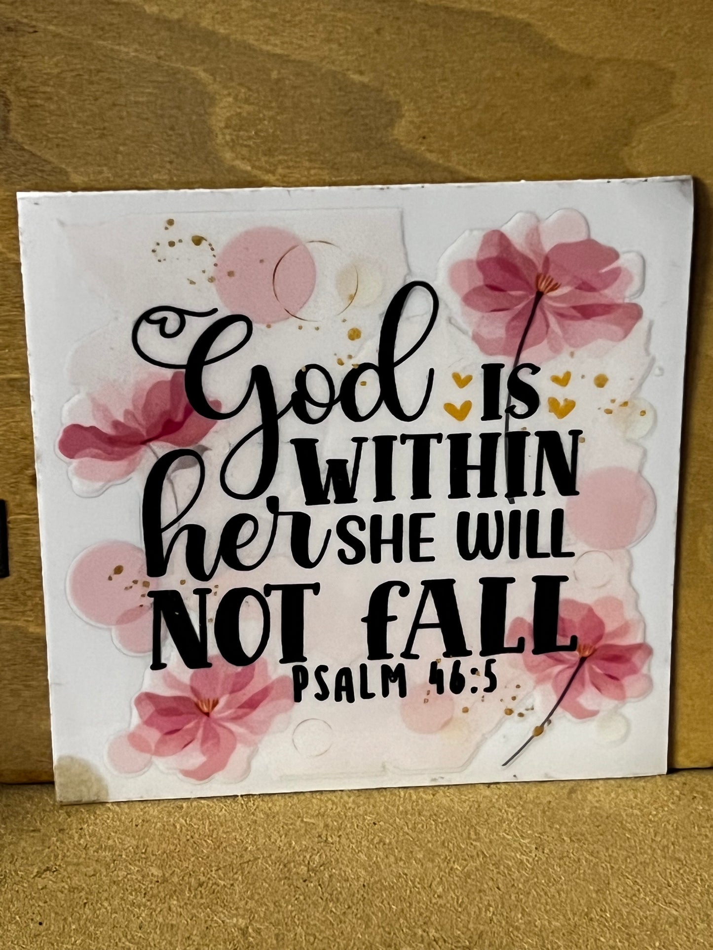 Christian Quote Glass tumbler