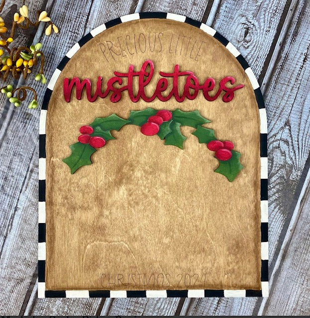 Precious Little Mistletoes Christmas Footprint Keepsake