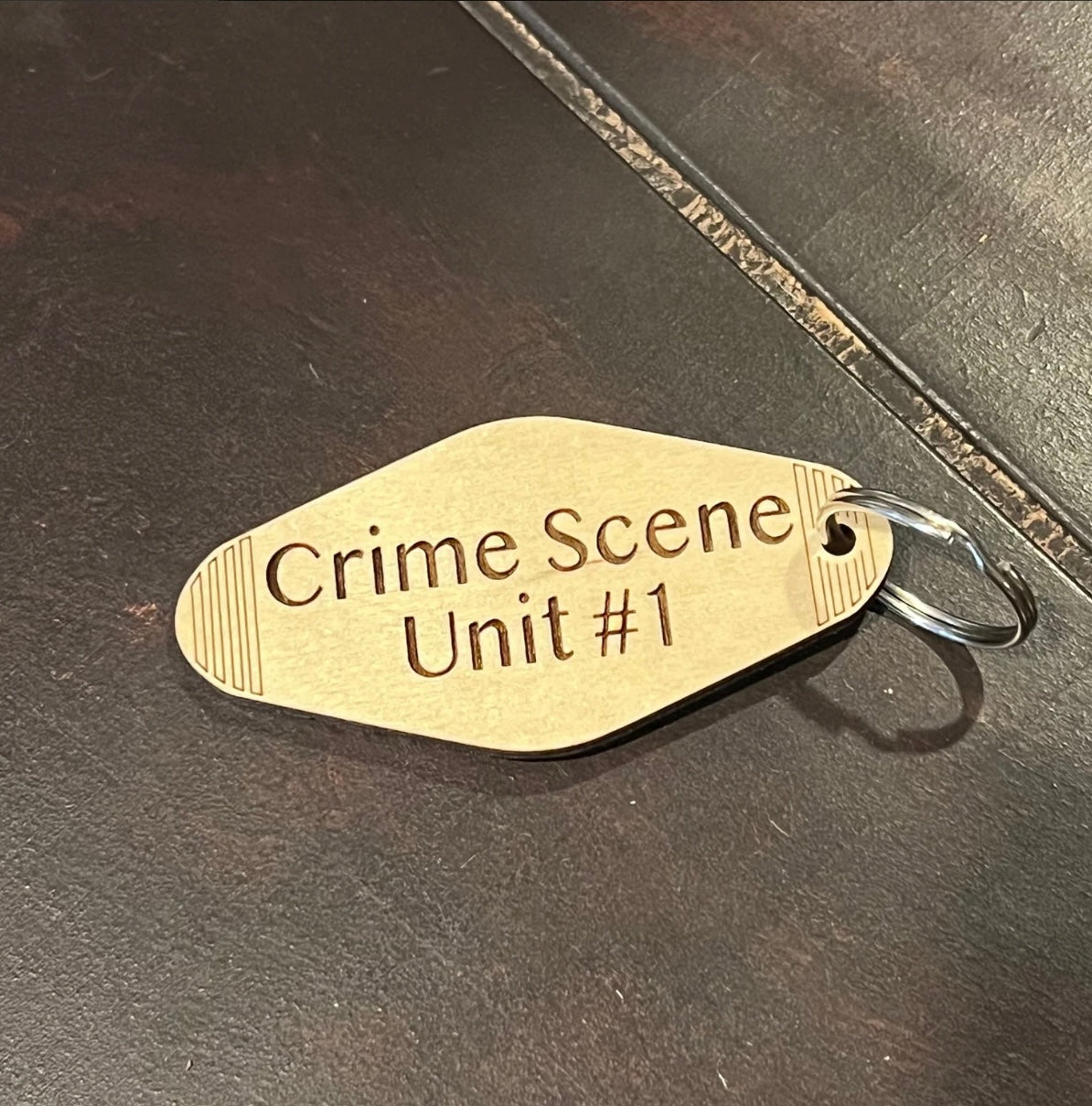 Funny Retro Motel-style Keychain