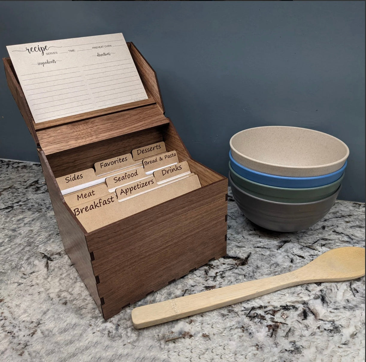 Classic Recipe Box with Dividers