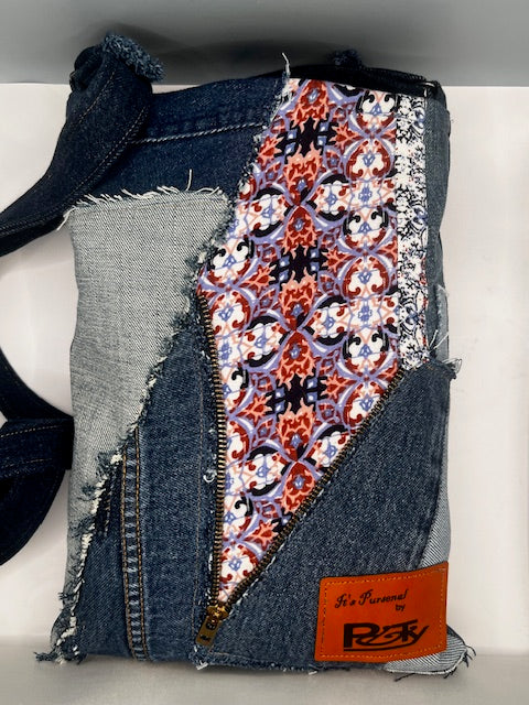 Denim & Floral Cross-body