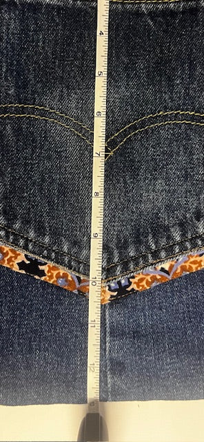 Denim & Floral Cross-body