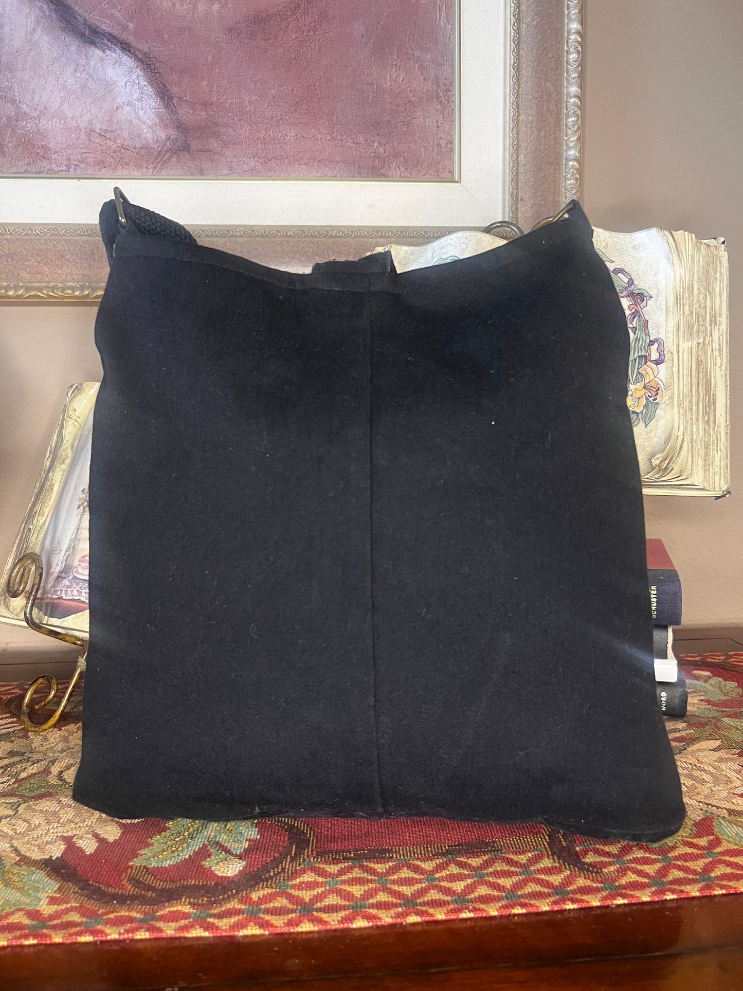 Cow Black Patch Handbag