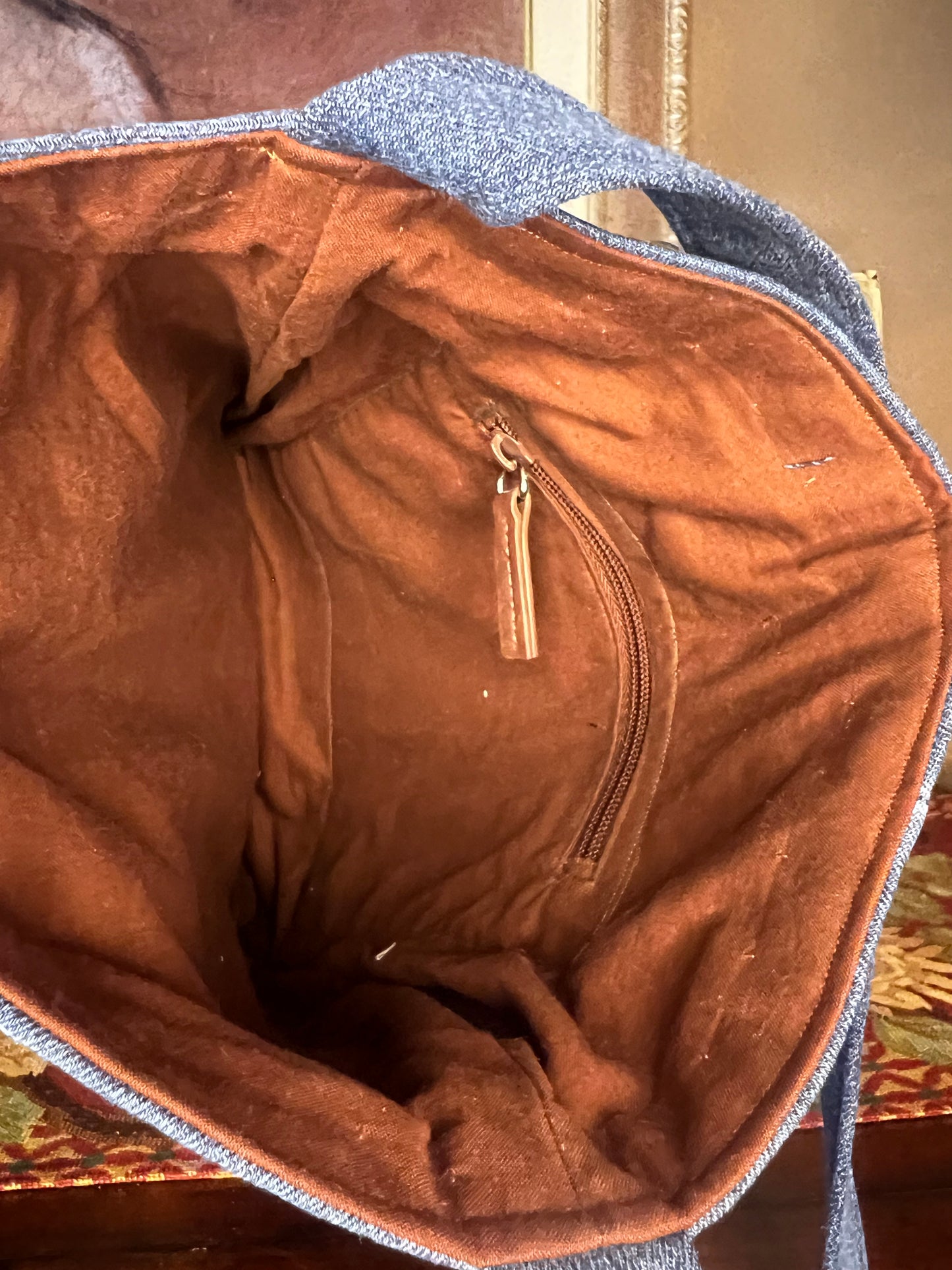 Big Button Leather and Denim