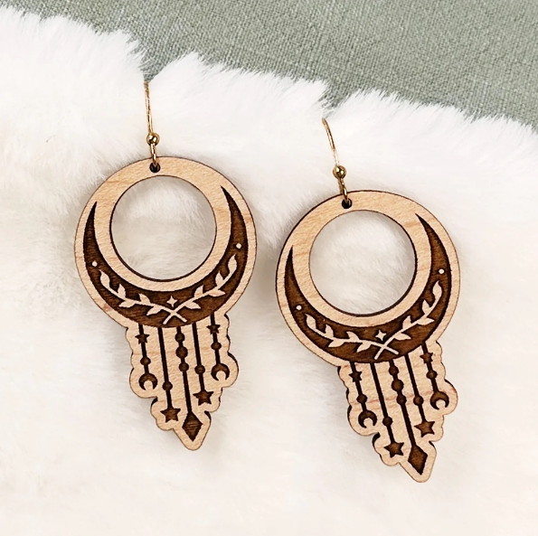 Boho Dreamcatcher Dangle Earrings