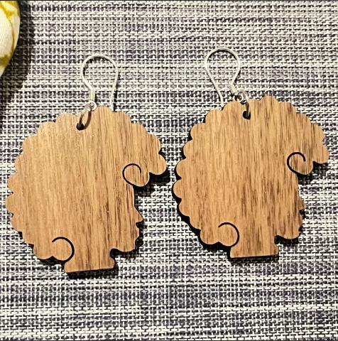 Beautiful Lady Silhouette Earrings