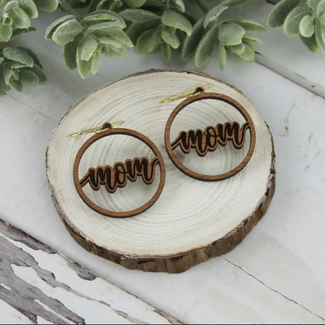 Round Mom Earrings
