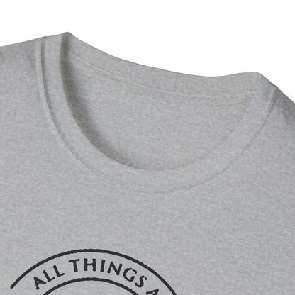 Christian Softstyle T-Shirt - All Things Are Possible with Christ