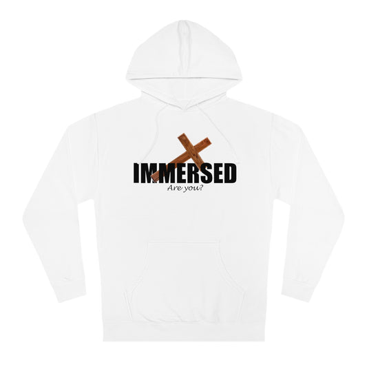 Christian Cross Immersed Unisex Hoodie Sweatshirt - Declaration of Faith and Conversation Starter