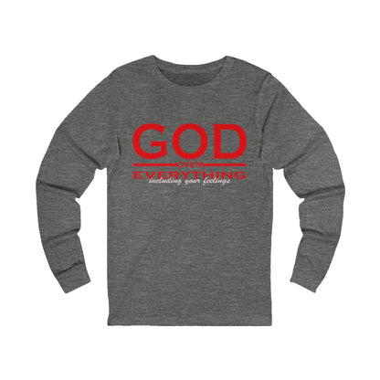Long Sleeve Tee - God over Everything Design