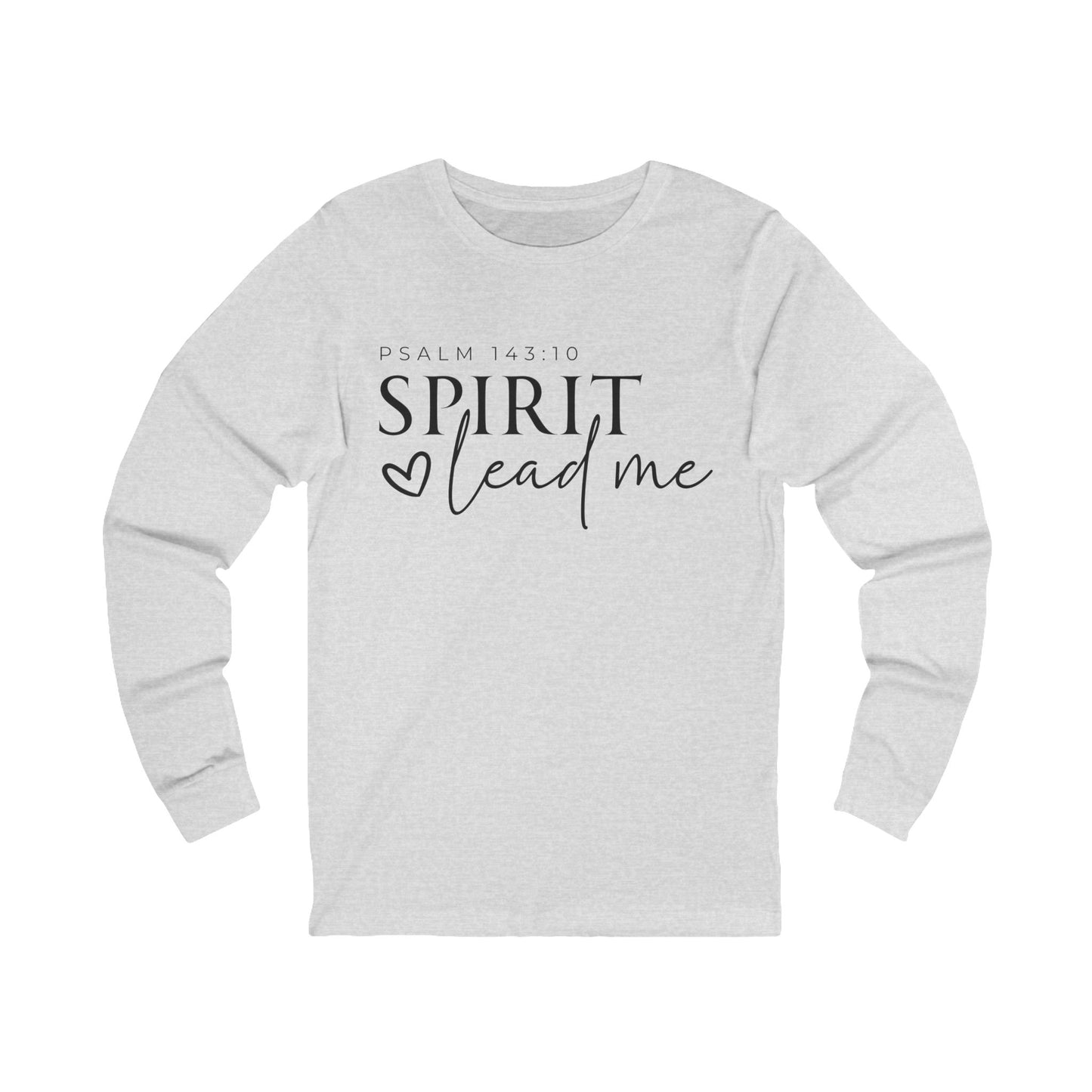 Unisex Jersey Long Sleeve Tee - Spirit Lead Me