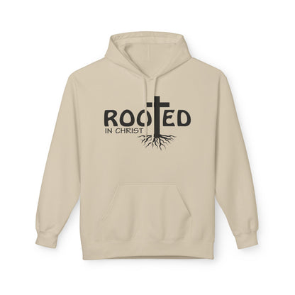 Hoodie - Rooted in Christ Religious Softstyle Fleece