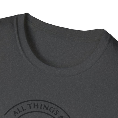 Christian Softstyle T-Shirt - All Things Are Possible with Christ