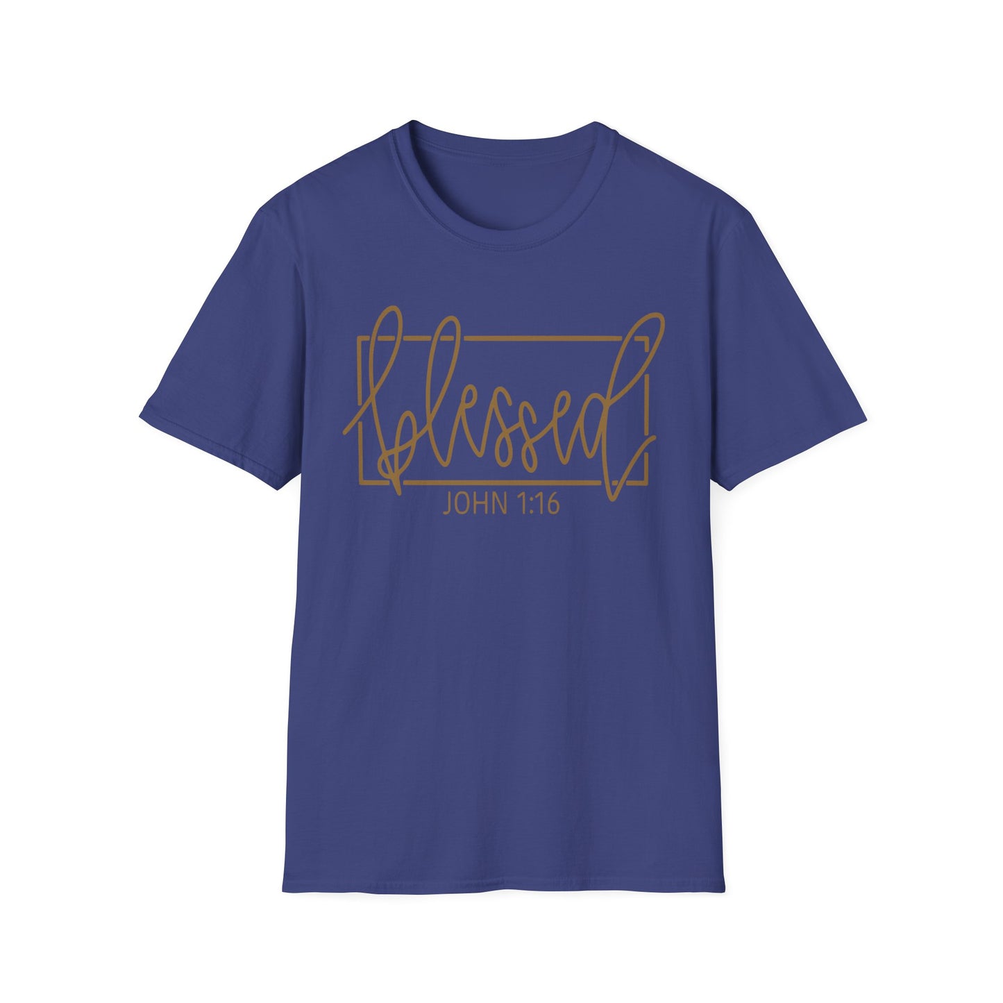 Christian Unisex Softstyle T-Shirt - Blessed John 1:16