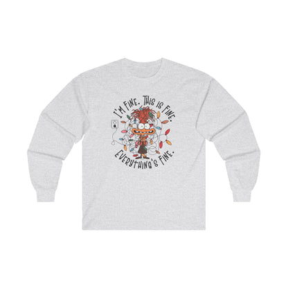 Long Sleeve Tee - I'm Fine This is Fine Everything's Fine