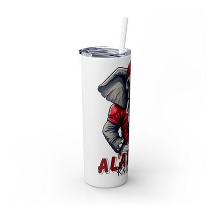 Skinny Tumbler with Straw, 20oz Alabama Roll Tide