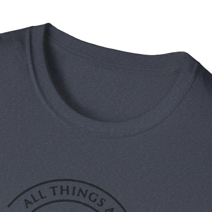 Christian Softstyle T-Shirt - All Things Are Possible with Christ