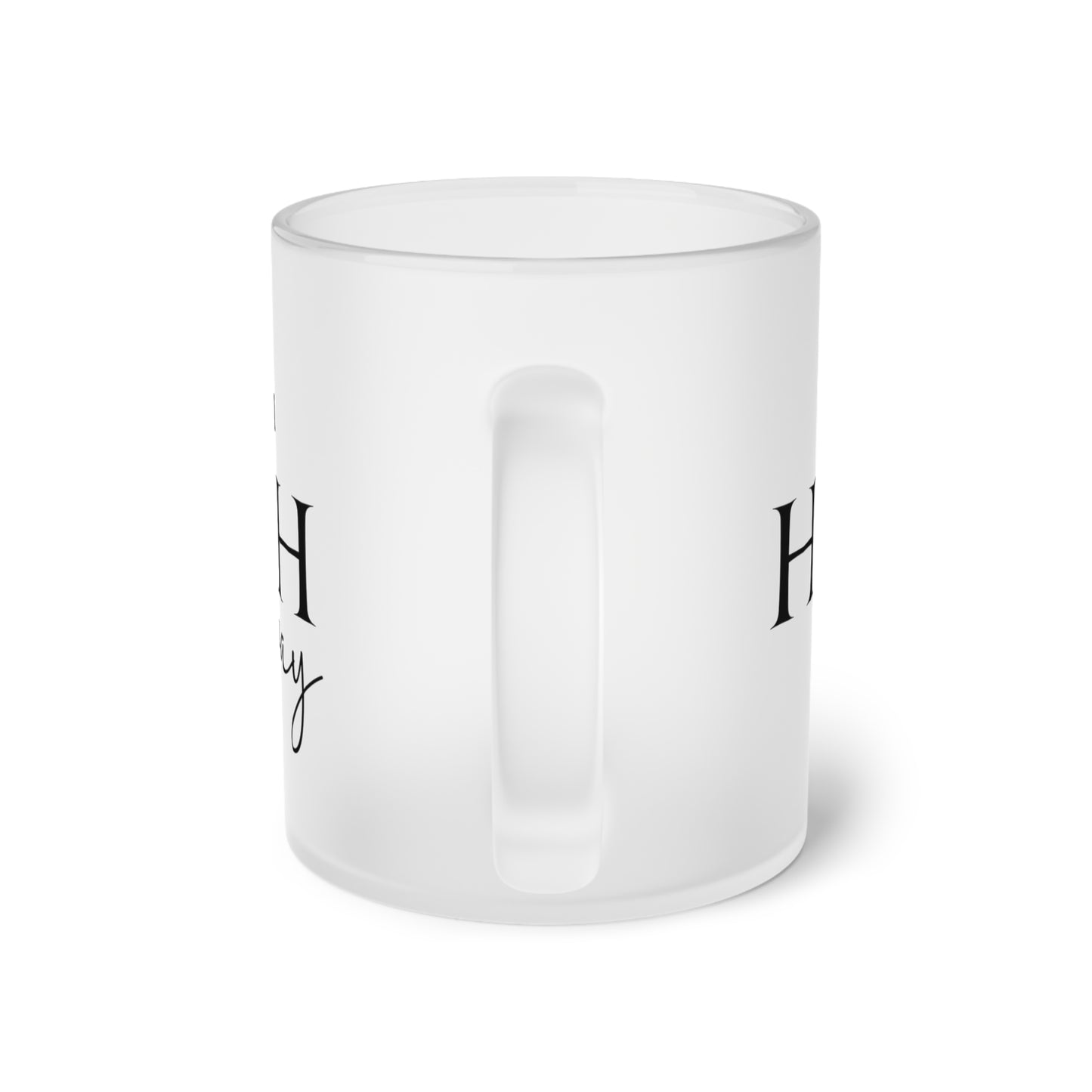 Frosted Glass Mug - Have Faith Gad can make a way