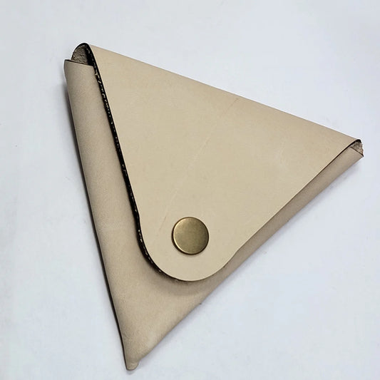 Leather Coin Pouch With Pocket