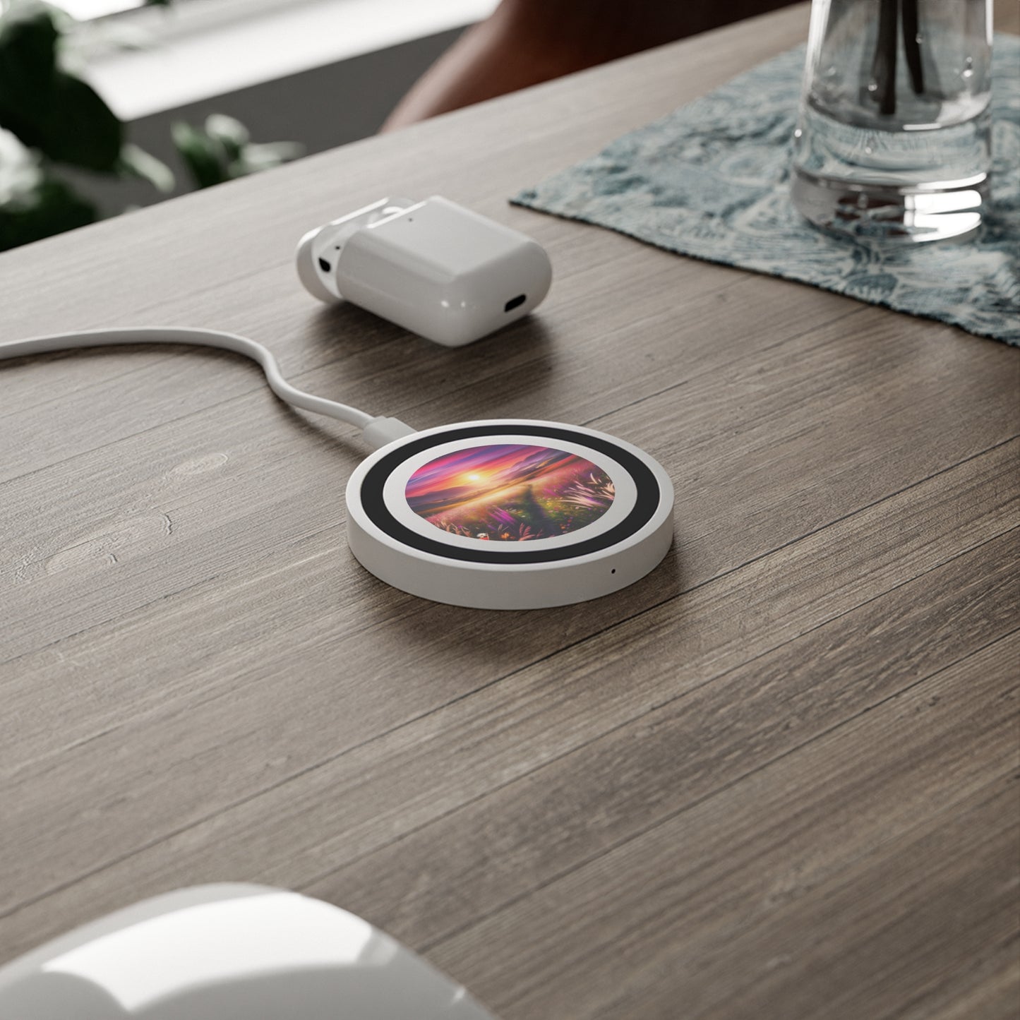 Quake Wireless Charging Pad A Meadow Scene