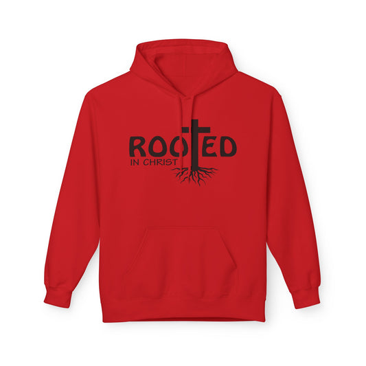 Hoodie - Rooted in Christ Religious Softstyle Fleece