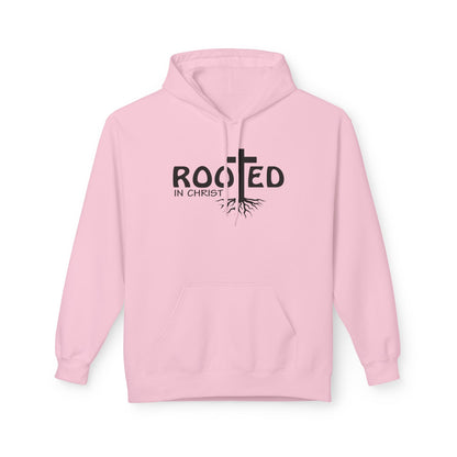 Hoodie - Rooted in Christ Religious Softstyle Fleece