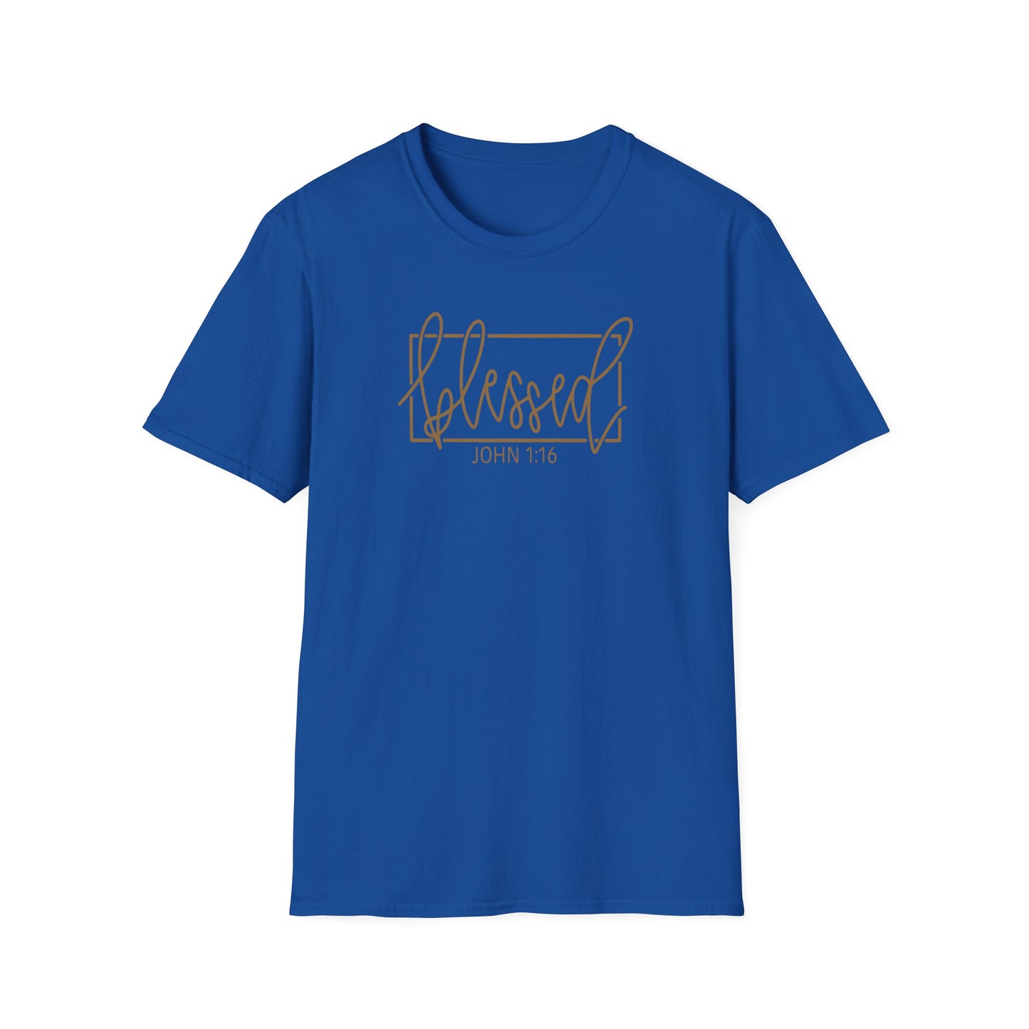 Christian Unisex Softstyle T-Shirt - Blessed John 1:16