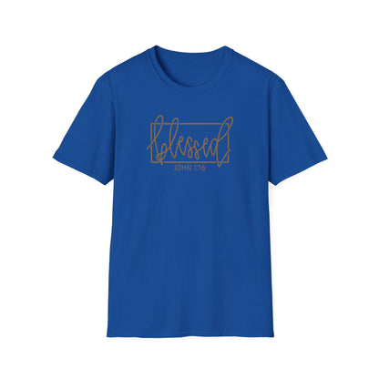 Christian Unisex Softstyle T-Shirt - Blessed John 1:16