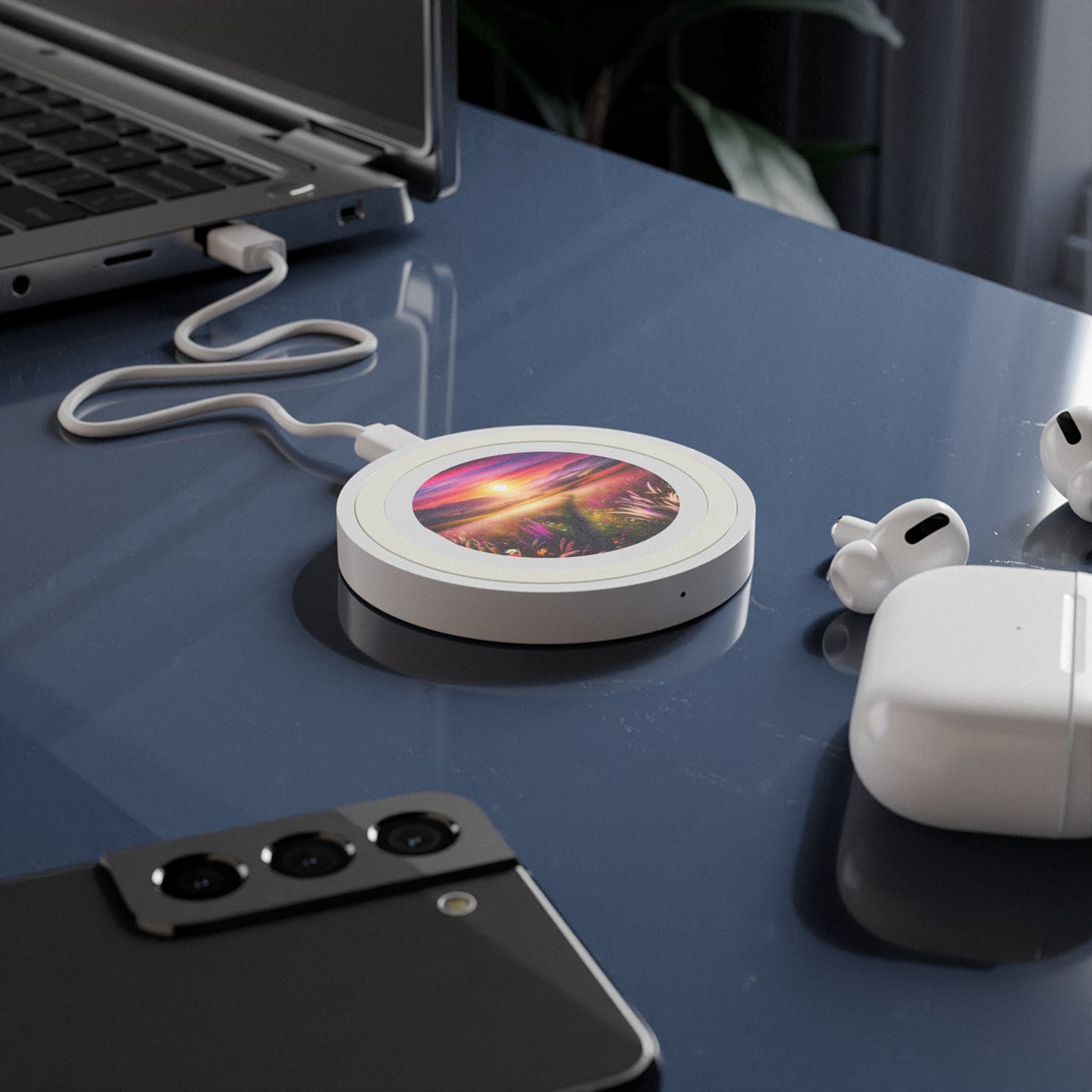Quake Wireless Charging Pad A Meadow Scene