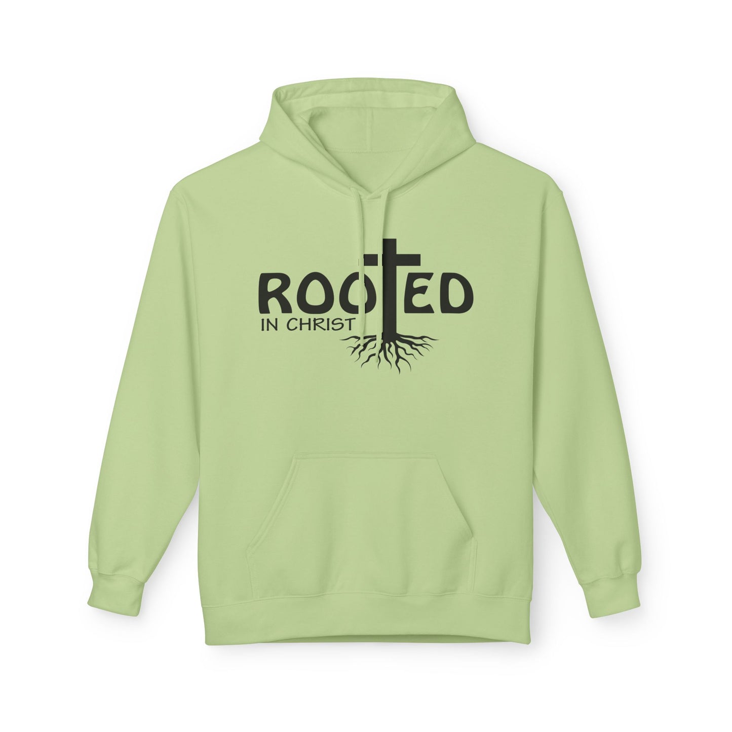 Hoodie - Rooted in Christ Religious Softstyle Fleece