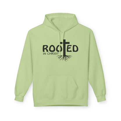 Hoodie - Rooted in Christ Religious Softstyle Fleece
