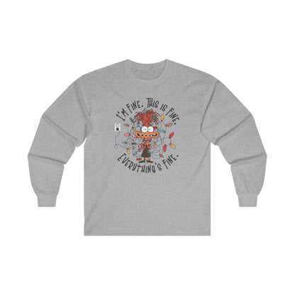 Long Sleeve Tee - I'm Fine This is Fine Everything's Fine