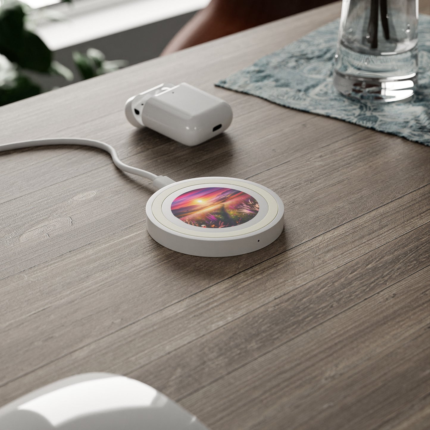 Quake Wireless Charging Pad A Meadow Scene