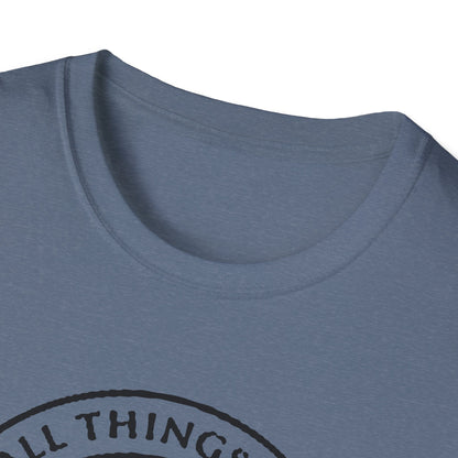 Christian Softstyle T-Shirt - All Things Are Possible with Christ