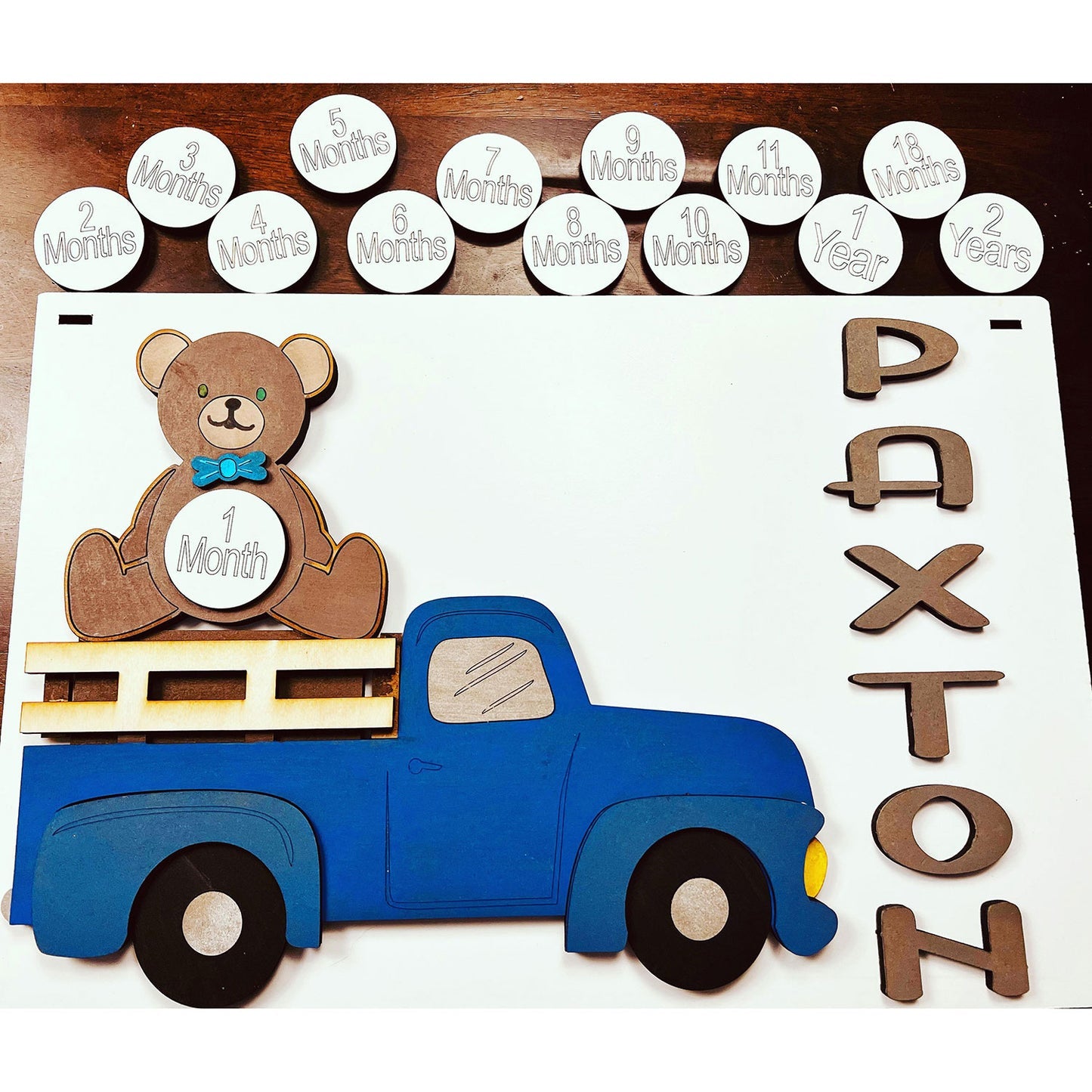 Baby Milestones Vintage Truck