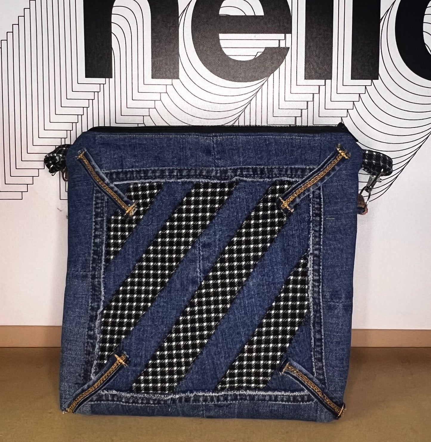 Small denim crossbody