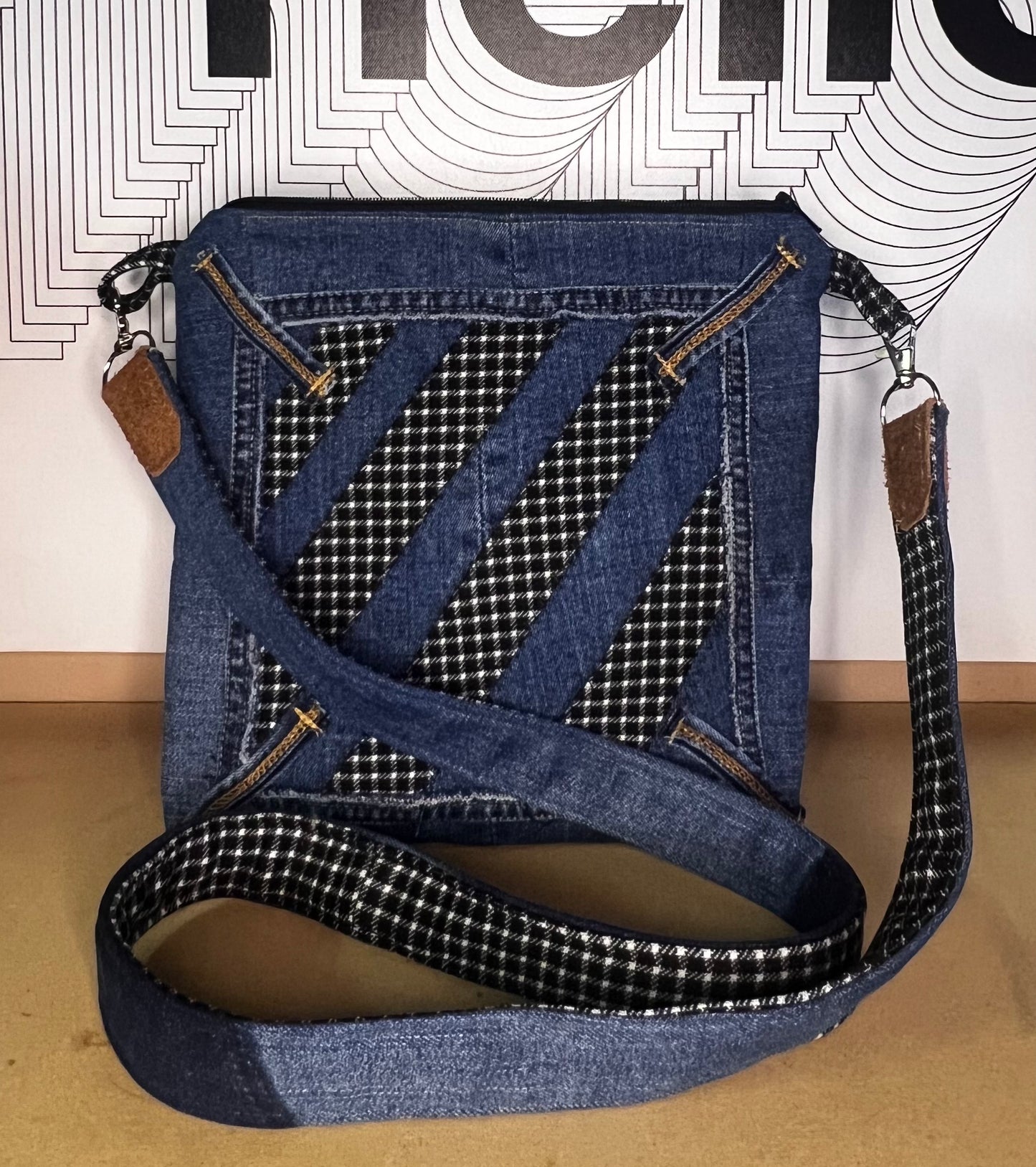 Small denim crossbody